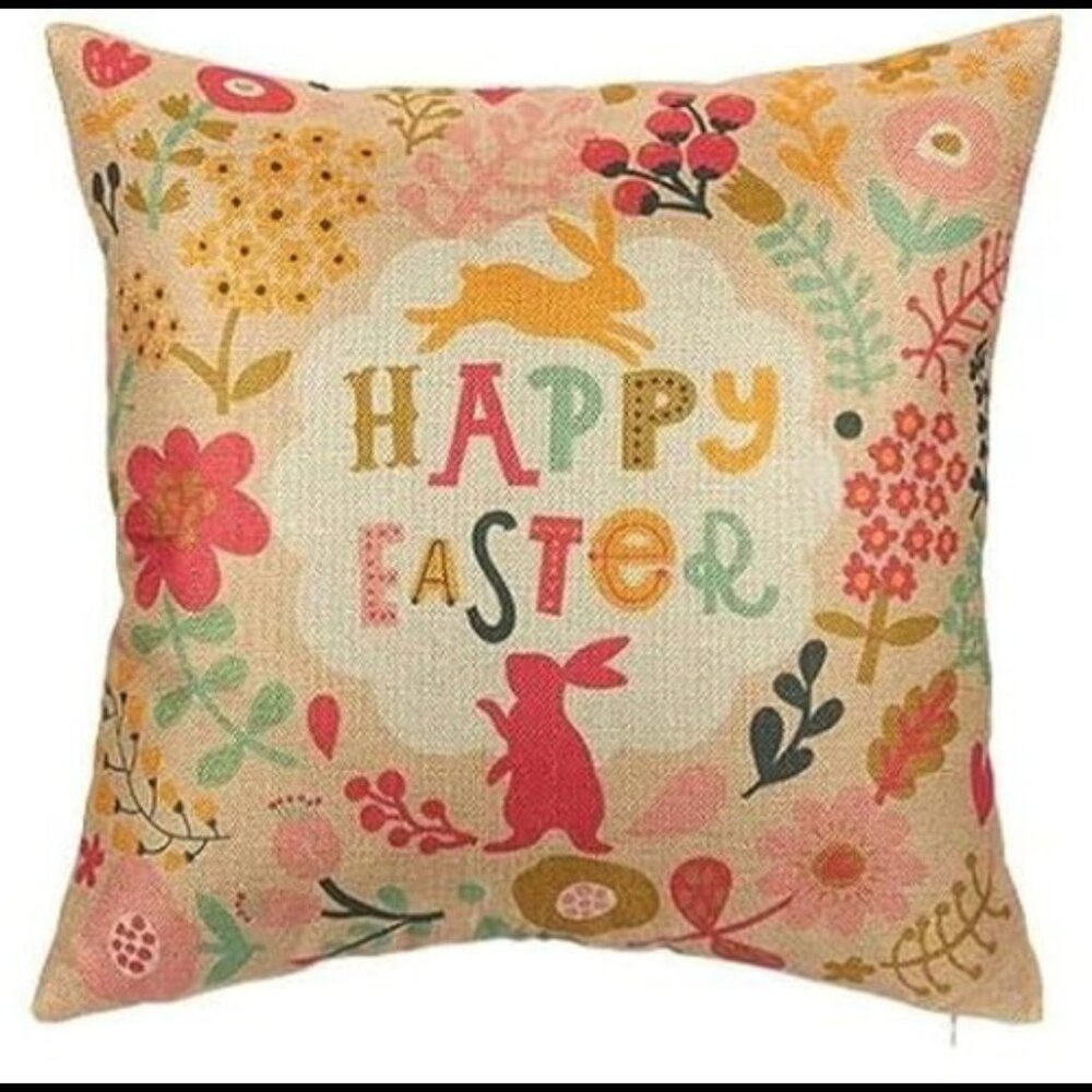Set of Two Easter Pillow Covers